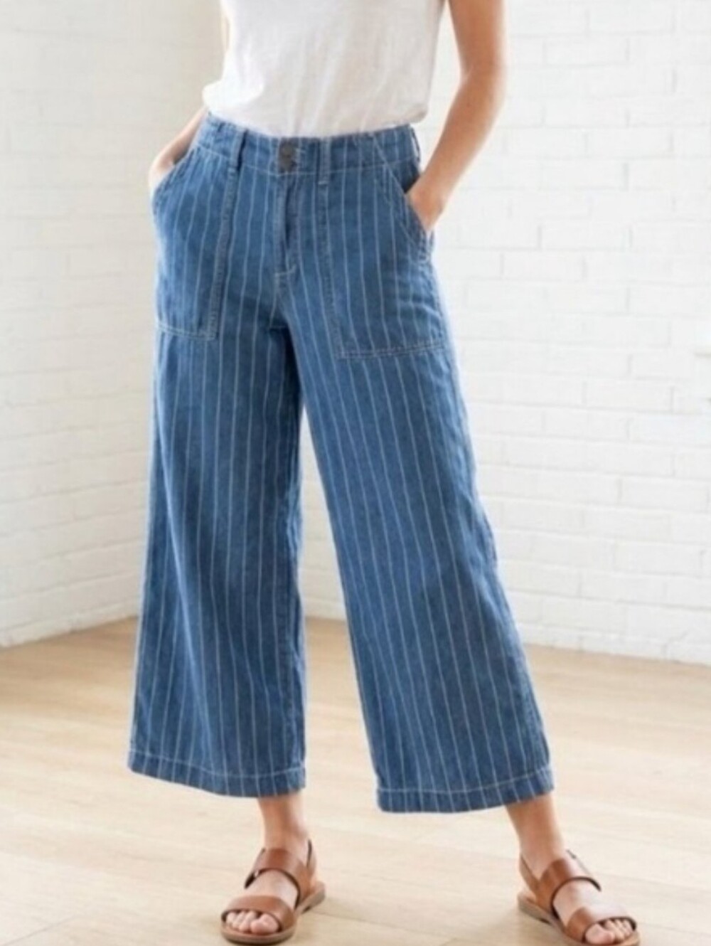 Seven Cropped Wide Leg Pants - Picture 1 of 6